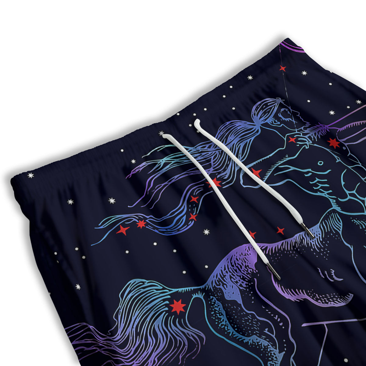 Sagittarius Constellation Sign Print Men's Athletic Shorts