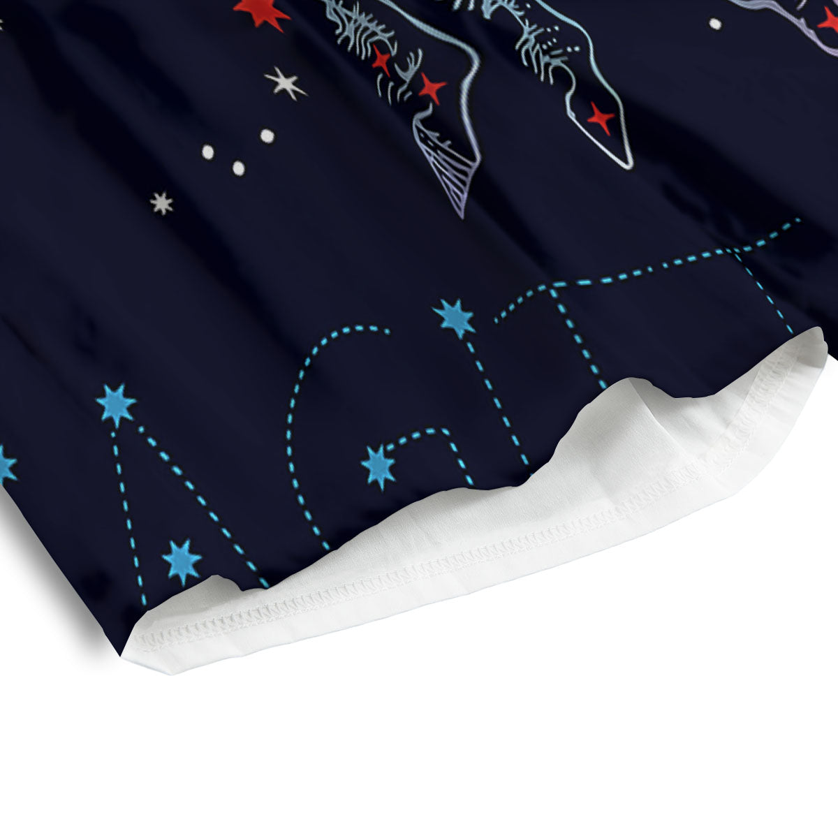 Sagittarius Constellation Sign Print Men's Athletic Shorts