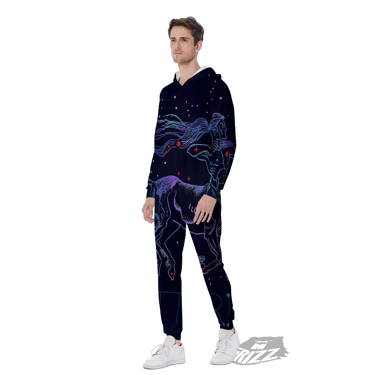 Sagittarius Constellation Sign Print Men's Jumpsuit-grizzshop