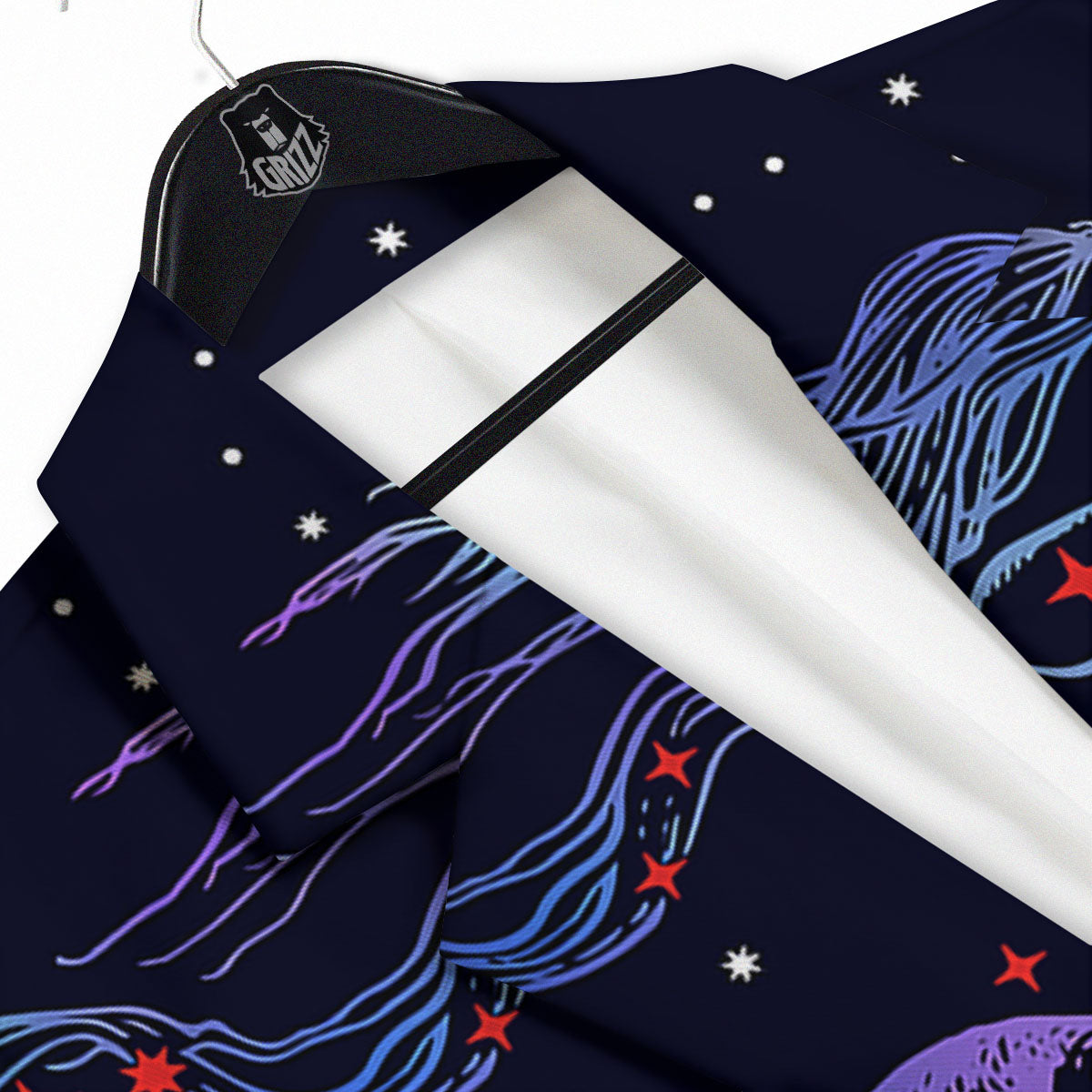 Sagittarius Constellation Sign Print Men's Sport Coat-grizzshop