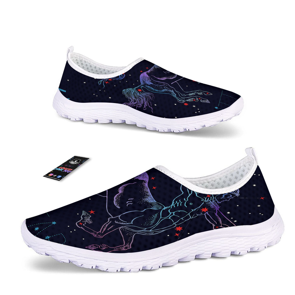 Sagittarius Constellation Sign Print Nurse Shoes-grizzshop