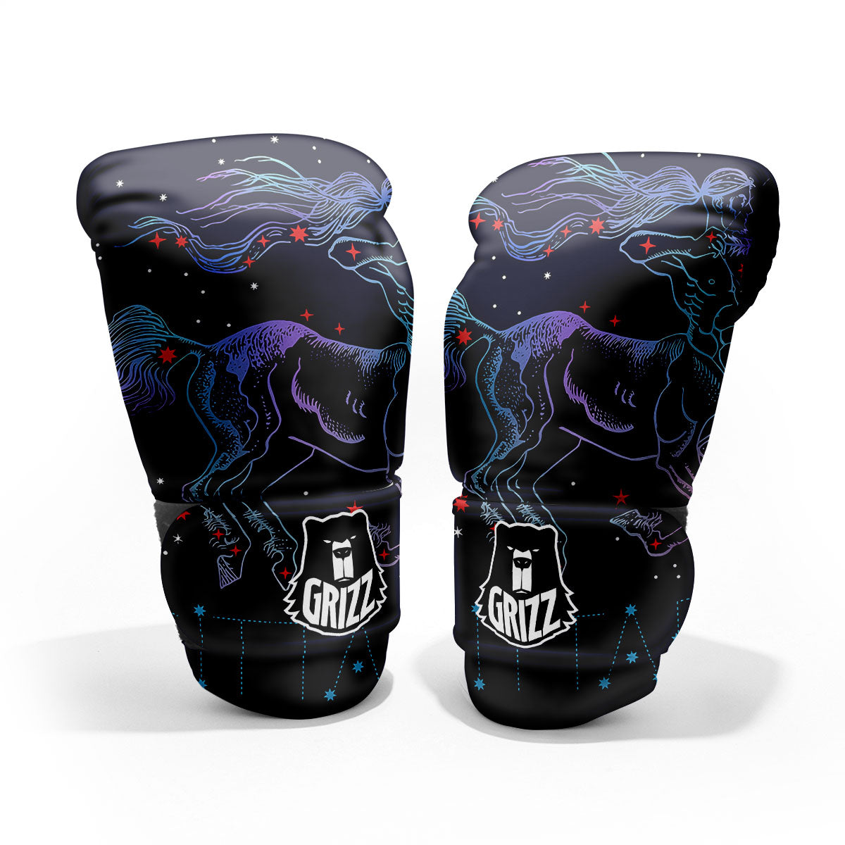 Sagittarius Constellation Sign Print Pro Boxing Glove