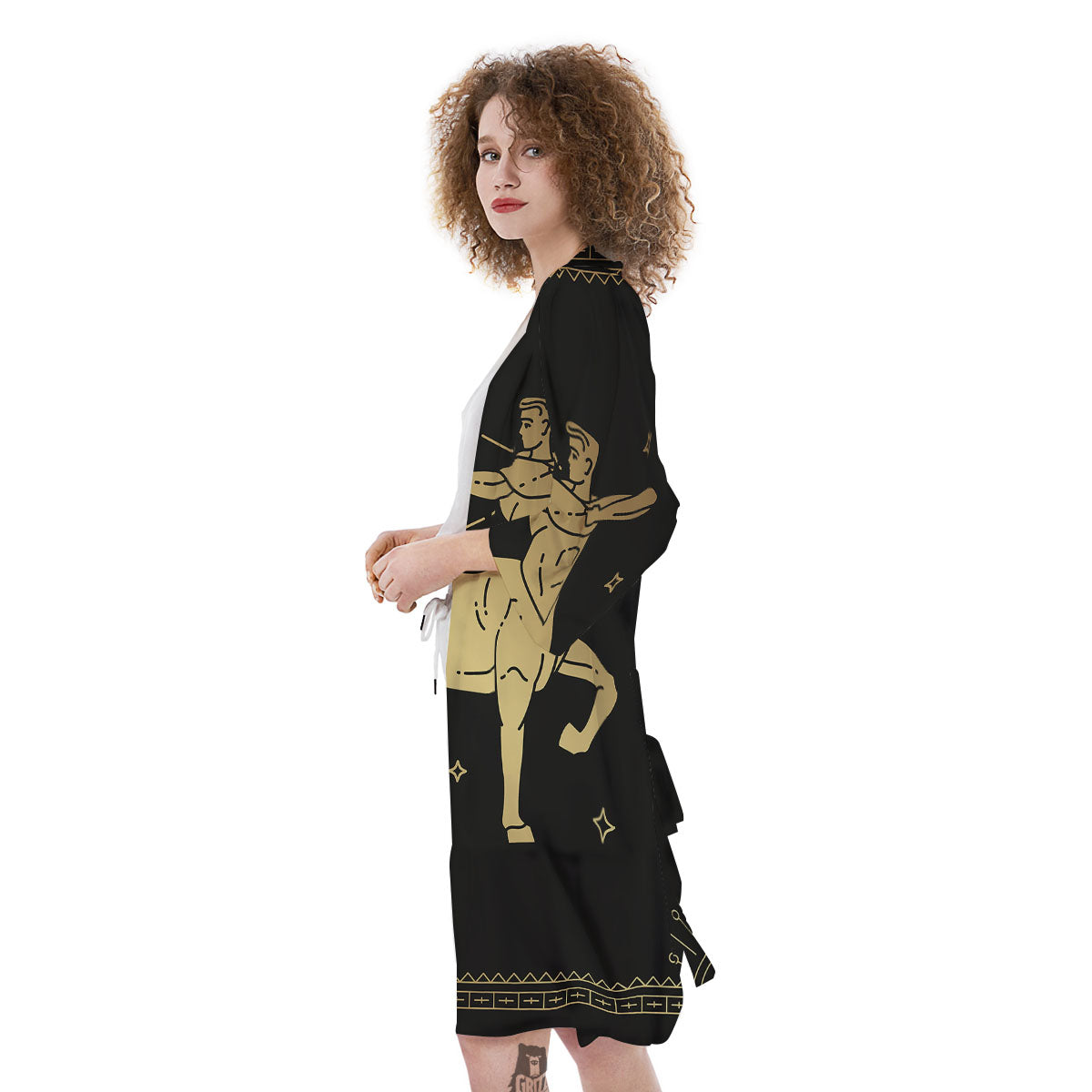 Sagittarius Sign Astrological Print Kimono-grizzshop