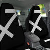 Sagittarius Sign White And Black Print Car Seat Covers-grizzshop