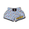 Sailboat Ocean Pattern Print Muay Thai Boxing Shorts-grizzshop