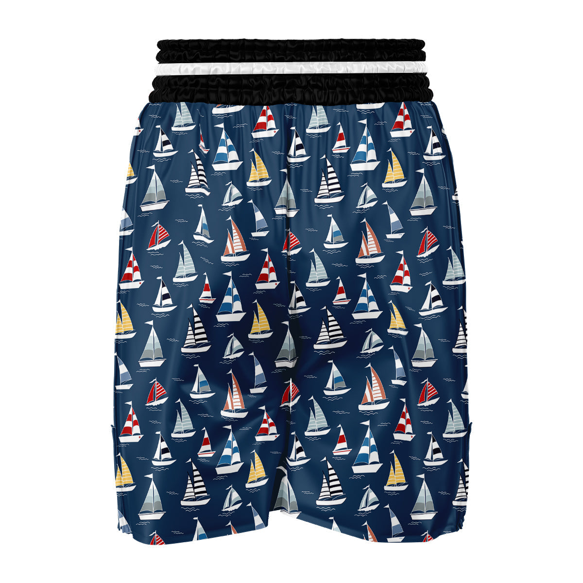 Sailing Boats On The Sea Print Pattern Boxing Shorts-grizzshop