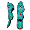 Sailing On Sea Colorful Print Pattern Muay Thai Shin Guards-grizzshop