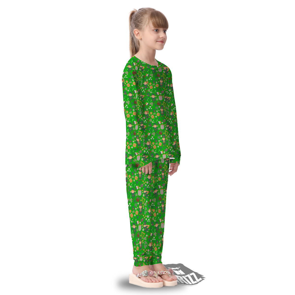 Saint Patrick's Day Cute Print Pattern Kid's Pajamas-grizzshop