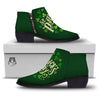 Saint Patrick's Day Green Clover Print Ankle Boots-grizzshop