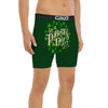 Saint Patrick's Day Green Clover Print Boxer Briefs-grizzshop