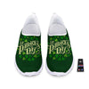 Saint Patrick's Day Green Clover Print Nurse Shoes-grizzshop