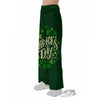 Saint Patrick's Day Green Clover Print Pajama Pants-grizzshop