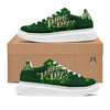 Saint Patrick's Day Green Clover Print Platform Shoes-grizzshop