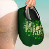 Saint Patrick's Day Green Clover Print Water Shoes-grizzshop