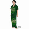 Saint Patrick's Day Green Clover Print Women's Pajamas Set-grizzshop