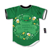 Saint Patrick's Day Green Irish Print Baseball Jersey-grizzshop