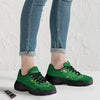 Saint Patrick's Day Green Irish Print Black Chunky Shoes-grizzshop