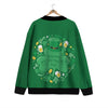 Saint Patrick's Day Green Irish Print Cardigan-grizzshop