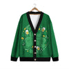 Saint Patrick's Day Green Irish Print Cardigan-grizzshop