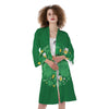 Saint Patrick's Day Green Irish Print Kimono-grizzshop