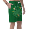 Saint Patrick's Day Green Irish Print Men's Shorts-grizzshop