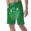 Saint Patrick's Day Green Irish Print Men's Shorts-grizzshop