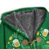 Saint Patrick's Day Green Irish Print Men's Windbreaker Jacket-grizzshop