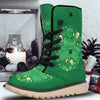 Saint Patrick's Day Green Irish Print Snow Boots-grizzshop