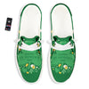 Saint Patrick's Day Green Irish Print White Loafers-grizzshop