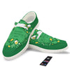 Saint Patrick's Day Green Irish Print White Loafers-grizzshop