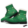 Saint Patrick's Day Green Irish Print Winter Boots-grizzshop