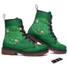 Saint Patrick's Day Green Irish Print Work Boots-grizzshop