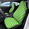 Saint Patrick's Day Green Plaid Print Car Seat Covers-grizzshop