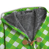 Saint Patrick's Day Green Plaid Print Men's Windbreaker Jacket-grizzshop