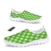 Saint Patrick's Day Green Plaid Print Nurse Shoes-grizzshop