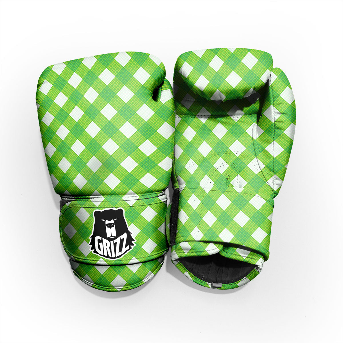 Saint Patrick's Day Green Plaid Print Pro Boxing Glove