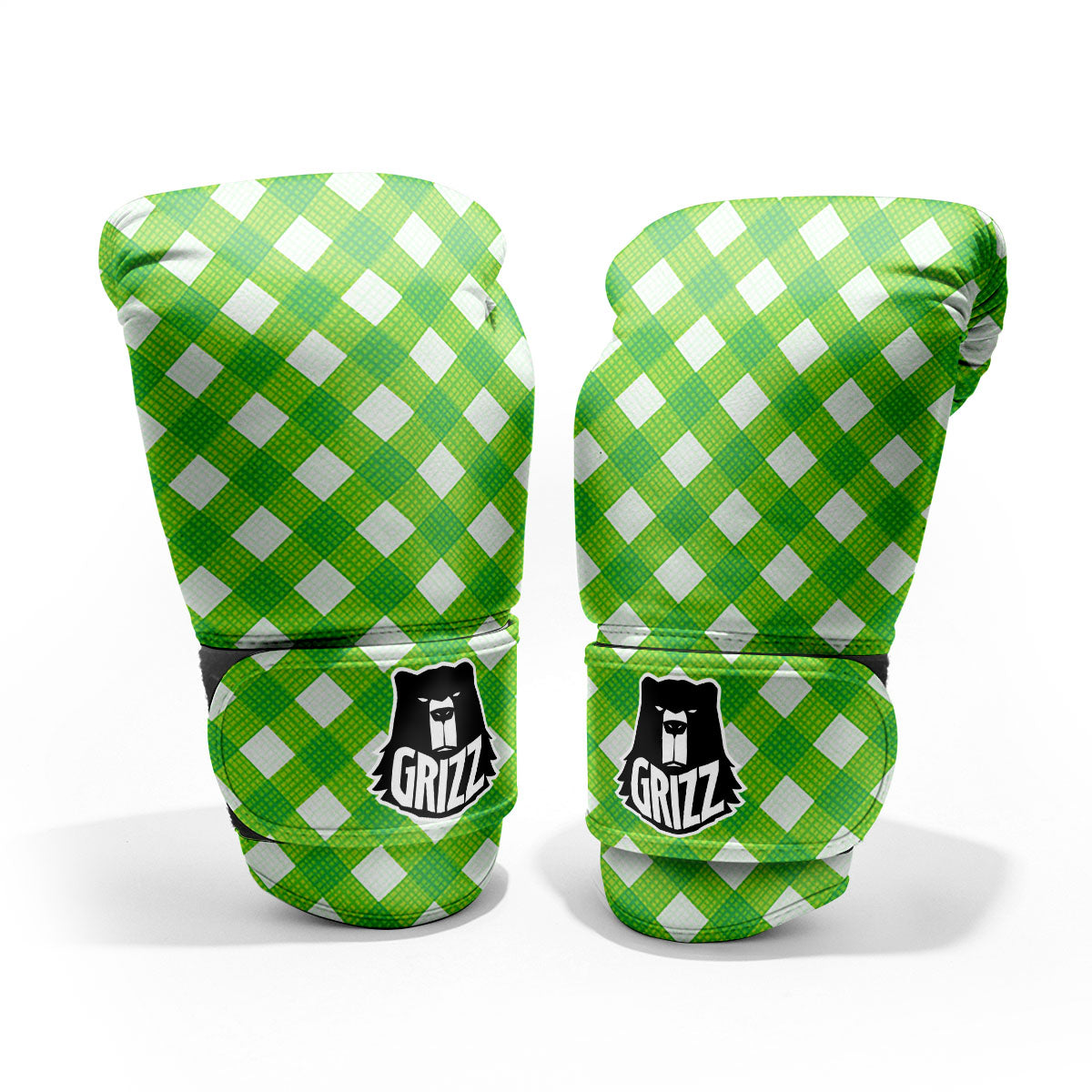 Saint Patrick's Day Green Plaid Print Pro Boxing Glove