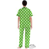 Saint Patrick's Day Green Plaid Print Women's Pajamas Set-grizzshop