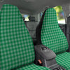 Saint Patrick's Day Green Tartan Print Car Seat Covers-grizzshop