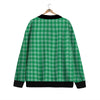 Saint Patrick's Day Green Tartan Print Cardigan-grizzshop