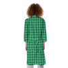 Saint Patrick's Day Green Tartan Print Kimono-grizzshop