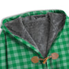 Saint Patrick's Day Green Tartan Print Men's Windbreaker Jacket-grizzshop