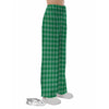 Saint Patrick's Day Green Tartan Print Pajama Pants-grizzshop