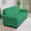 Saint Patrick's Day Green Tartan Print Sofa Cover-grizzshop