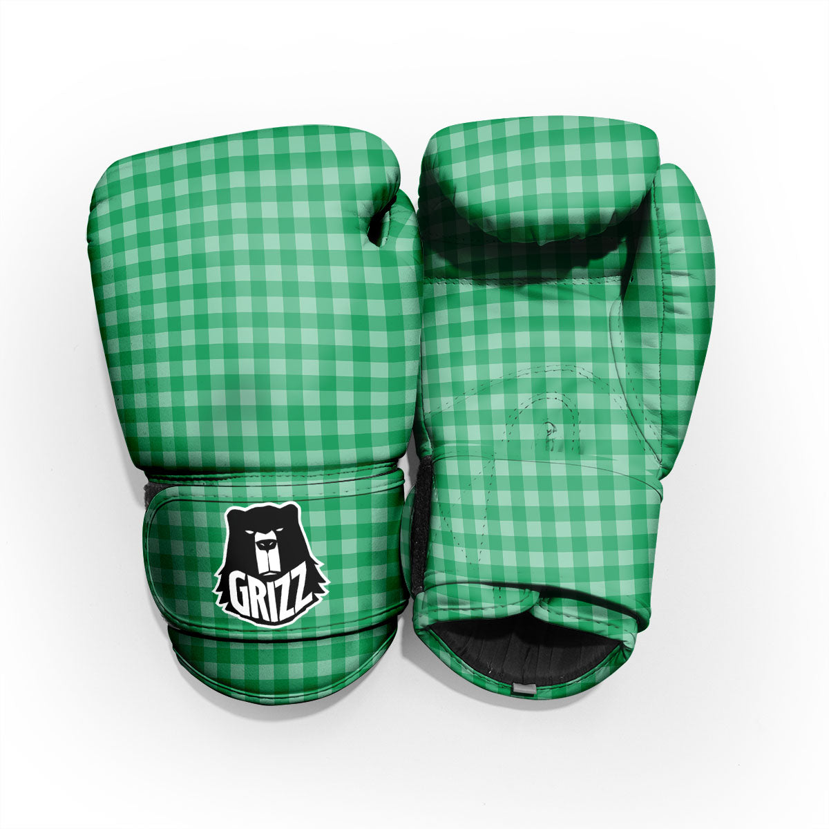 Saint Patrick's Day Green Tartan Print Pro Boxing Glove