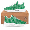 Saint Patrick's Day Green Tartan Print Tennis Shoes-grizzshop