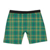 Saint Patrick's Day Irish Check Print Boxer Briefs-grizzshop