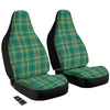 Saint Patrick's Day Irish Check Print Car Seat Covers-grizzshop