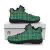 Saint Patrick's Day Irish Check Print Hiking Shoes-grizzshop