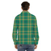 Saint Patrick's Day Irish Check Print Men's Dress Shirts-grizzshop